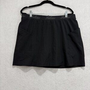 Fabletics Skort Womens XLarge Black Athletic Built In Shorts Pockets Gym Running